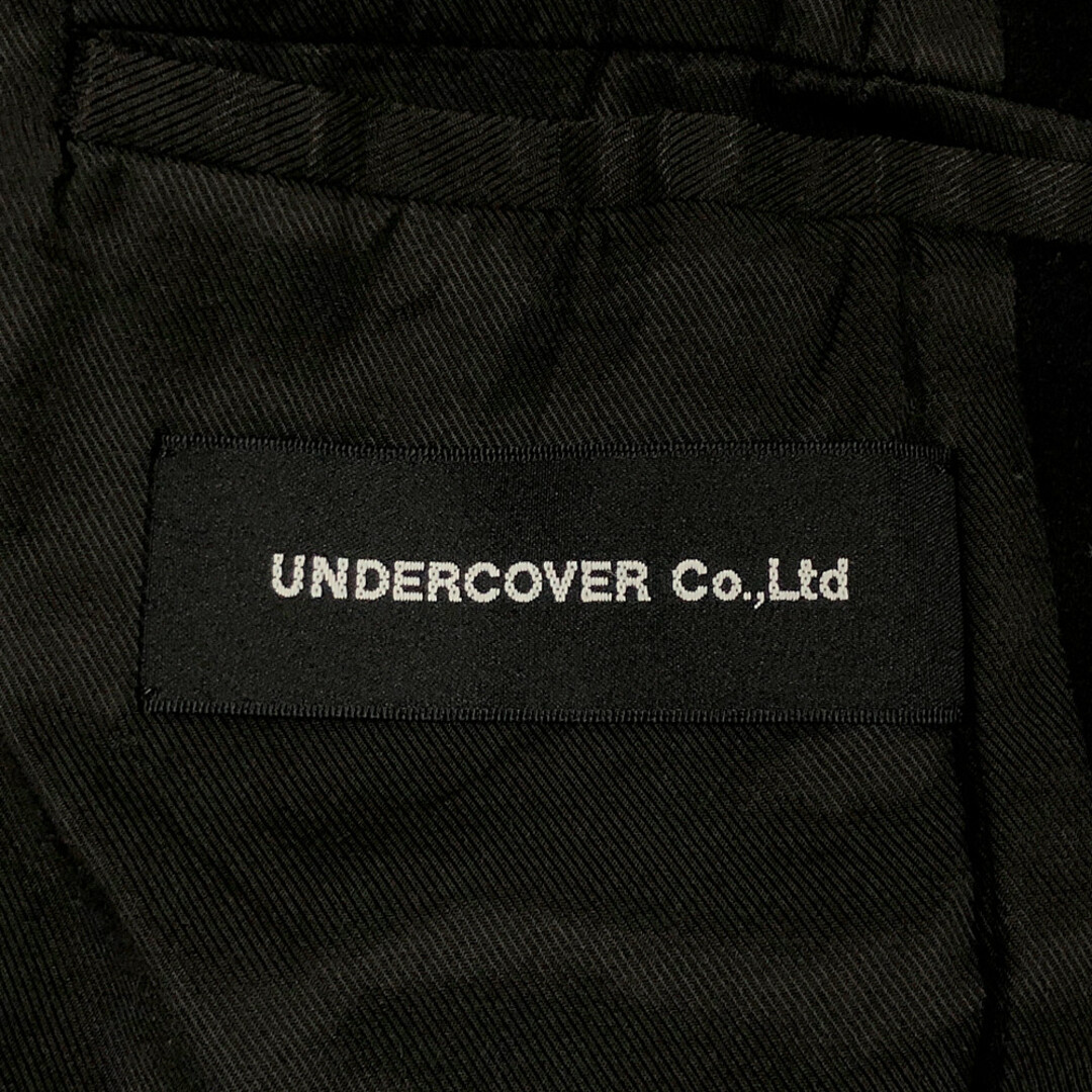UNDERCOVER(アンダーカバー)のUNDERCOVER アンダーカバー 18AW 品番 UCV4308-3 ウール フラノ チェスターコート ブラック サイズ3 正規品 / 32835 メンズのジャケット/アウター(その他)の商品写真