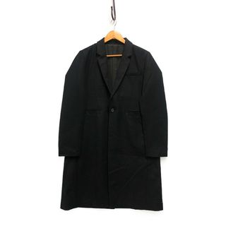 アンダーカバー(UNDERCOVER)のUNDERCOVER アンダーカバー 18AW 品番 UCV4308-3 ウール フラノ チェスターコート ブラック サイズ3 正規品 / 32835(その他)