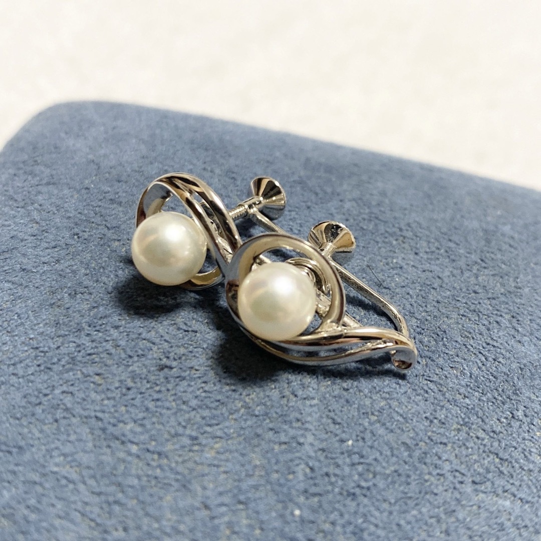MIKIMOTO(ミキモト)のミキモト　silver925 パールイヤリング　真珠 レディースのアクセサリー(イヤリング)の商品写真