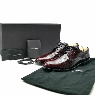 ドルチェアンドガッバーナ(DOLCE&GABBANA)の美品 ドルチェ&ガッバーナ ドレスシューズ リザード調 03-23112811(ドレス/ビジネス)