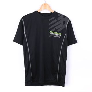 ニューバランス(New Balance)のニューバランス Tシャツ 半袖 メッシュ 練習着 スポーツウエア トップス メンズ Mサイズ ブラック NEW BALANCE(Tシャツ/カットソー(半袖/袖なし))