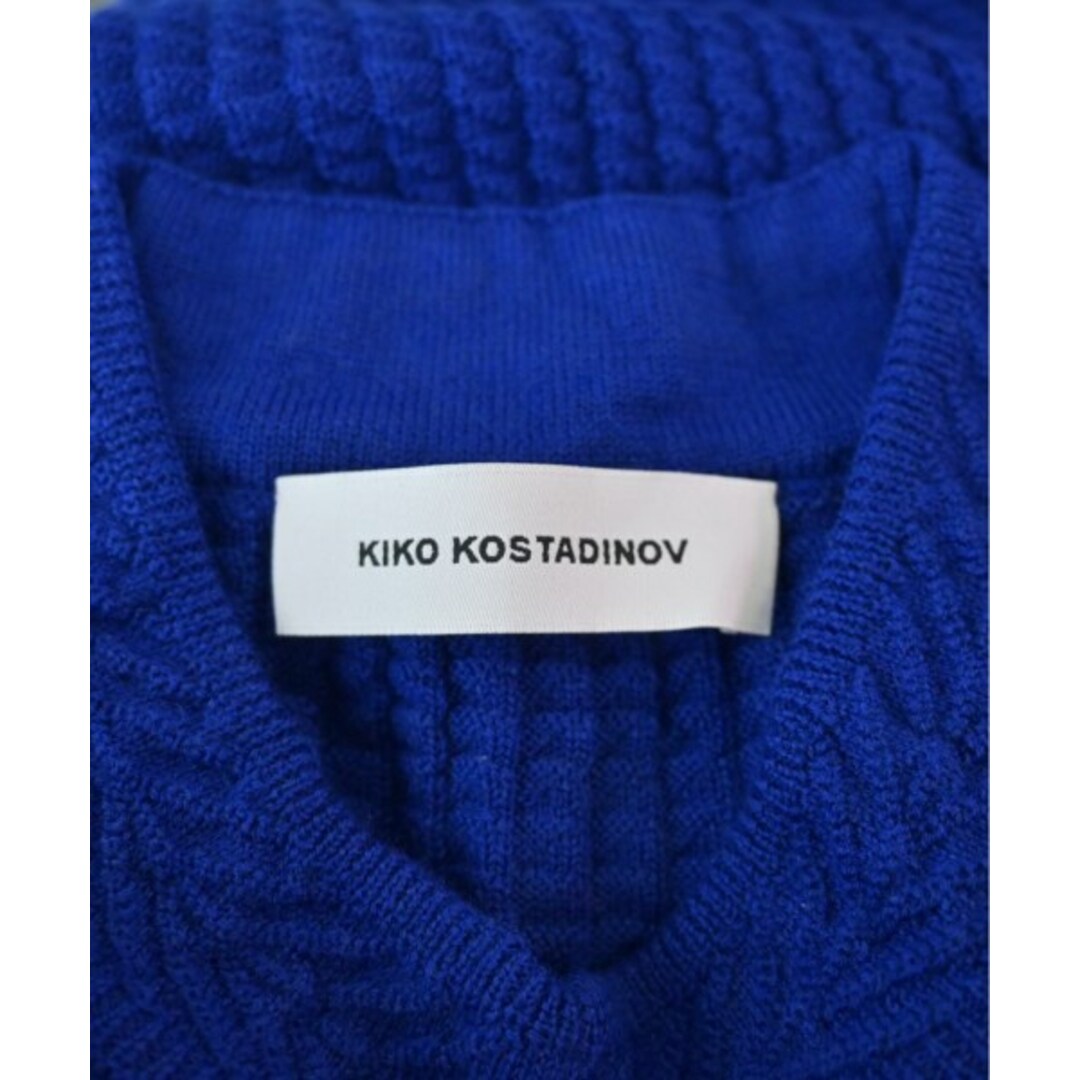 KIKO KOSTADINOV(キココスタディノフ)のKiko Kostadinov ニット・セーター 44(S位) 青 【古着】【中古】 メンズのトップス(ニット/セーター)の商品写真