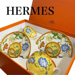 エルメス(Hermes)のエルメス　Hermès　コーヒーカップ＆ソーサー　シエスタシリーズ　2客セット(グラス/カップ)