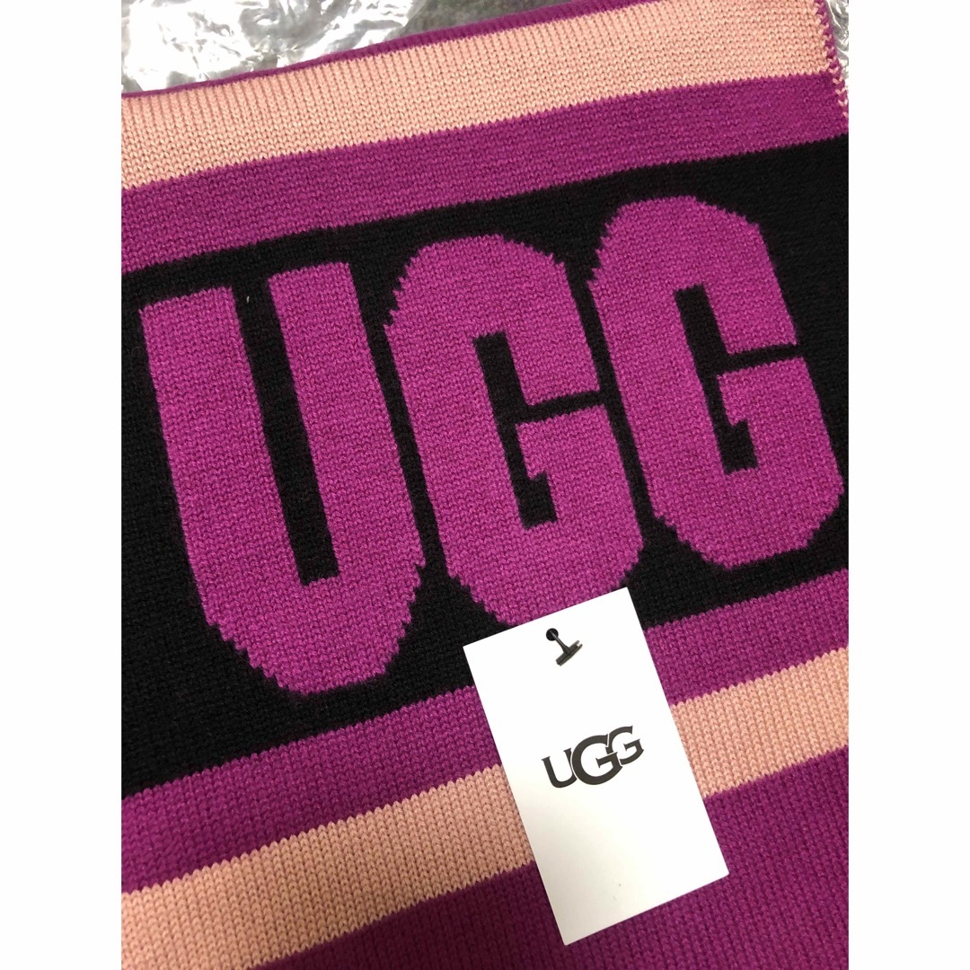 UGG Knit Graphic Logo Scarfニットグラフィックスカーフ