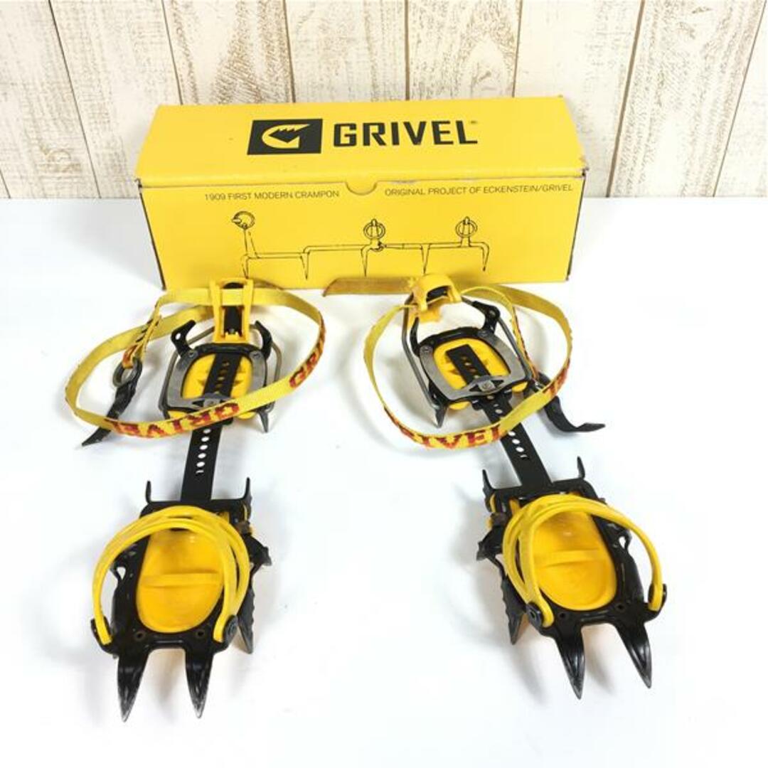 実測値身幅グリベル エアーテック ニューマチック 12本爪 アイゼン クランポン GRIVEL GV-RA073A02 ブラック系