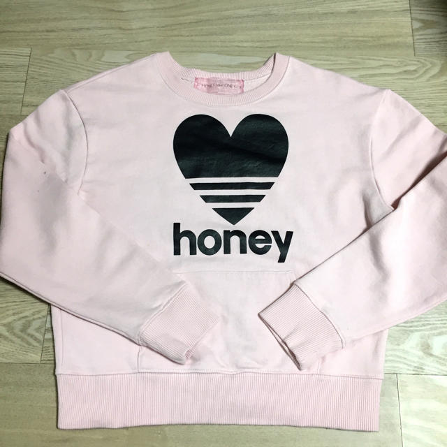 Honey mi Honey(ハニーミーハニー)の   【難あり】ハニーミーハニー♡ハートスウェット レディースのトップス(トレーナー/スウェット)の商品写真