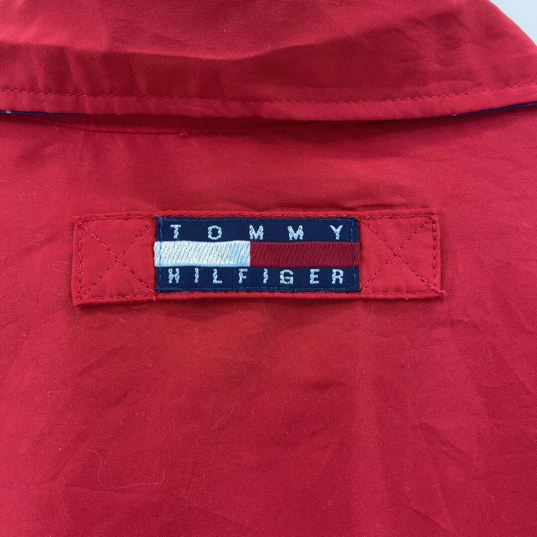 TOMMY HILFIGER(トミーヒルフィガー)のTOMMY HILFIGER リバーシブル ワンポイント  フルジップ チェック柄 レッド メンズ トミーヒルフィガー ブルゾン メンズのジャケット/アウター(ナイロンジャケット)の商品写真