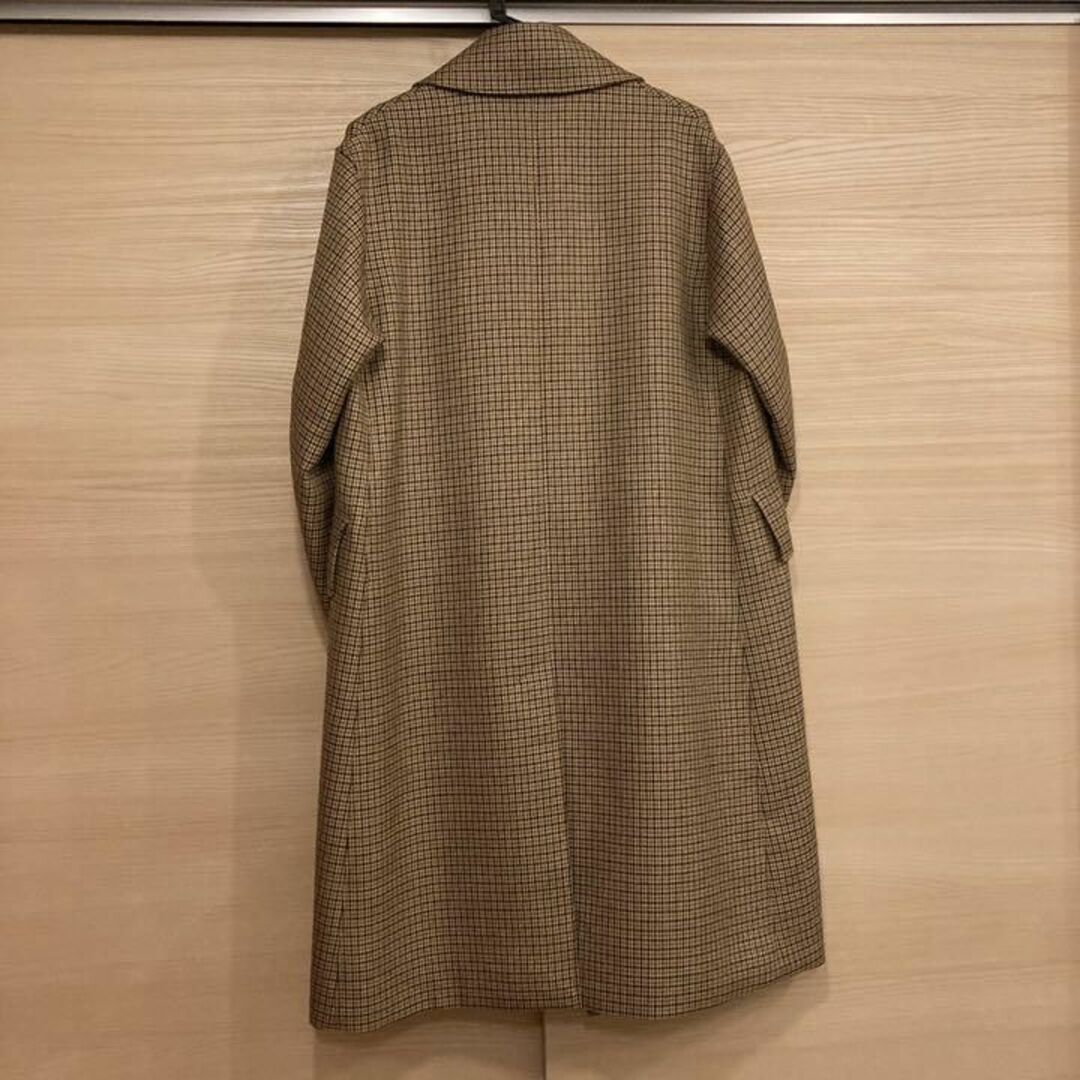 AURALEE(オーラリー)の17AW AURALEE ダブルフェイス ガンクラブチェック コート 1 美品 レディースのジャケット/アウター(ロングコート)の商品写真