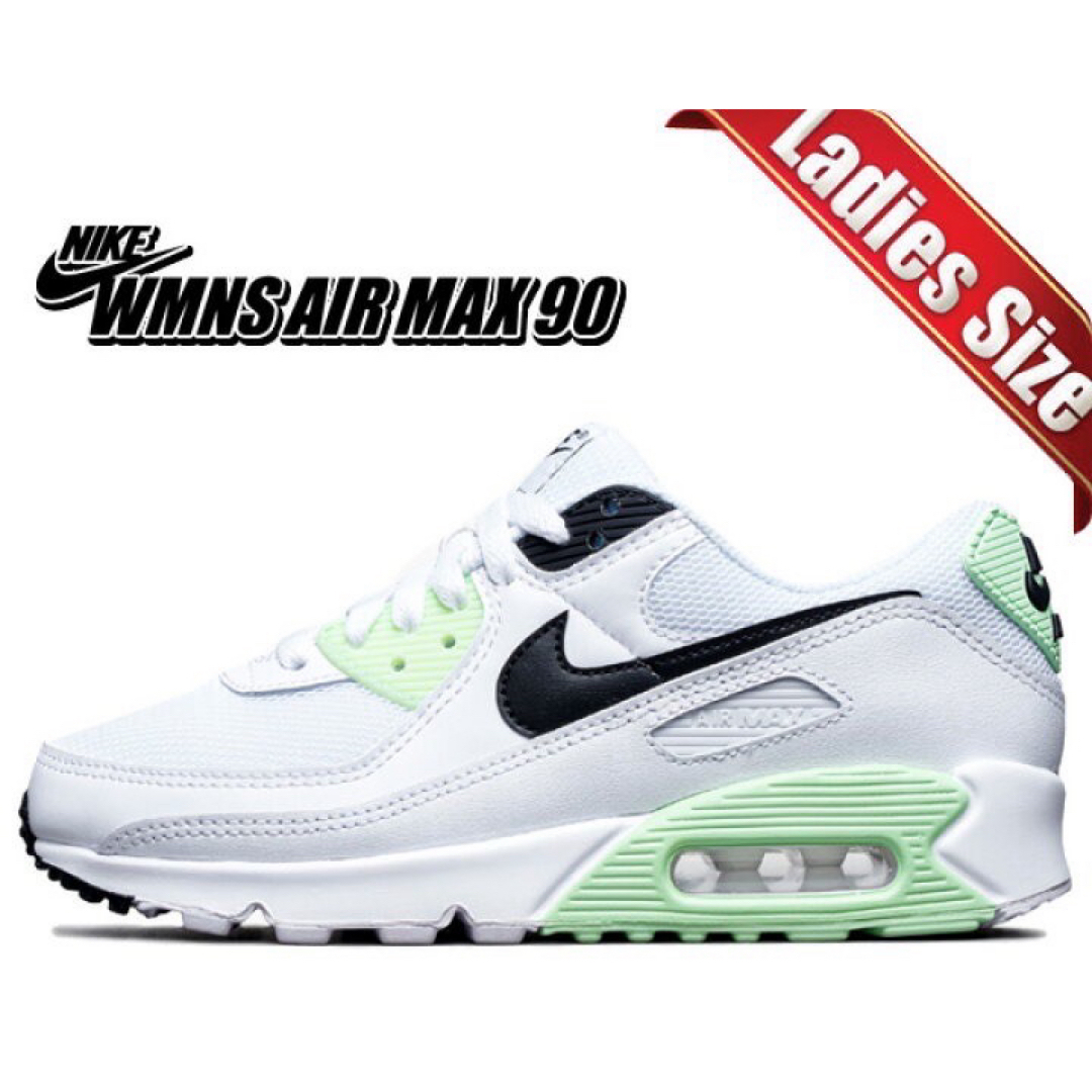 NIKE(ナイキ)のNIKE WMNS AIR MAX 90 green ct1039-101 レディースの靴/シューズ(スニーカー)の商品写真