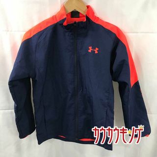 アンダーアーマー(UNDER ARMOUR)のアンダーアーマー ボーイズ ウーブン ウォームアップジャケット サイズYMD ネイビー/レッド BTR1393 キッズ ジュニア 子供服 スポーツウェア(その他)