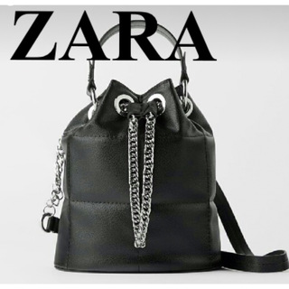 ザラ(ZARA)のZARA  キルティングバケットバッグ(ショルダーバッグ)