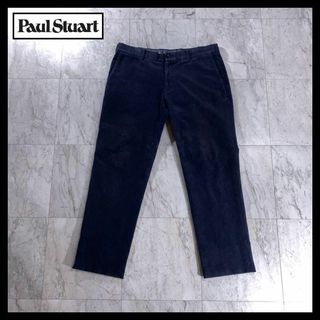 ポールスチュアート(Paul Stuart)のPaul Stuart コーデュロイパンツ ネイビー ペイズリー 総柄 W36位(スラックス)
