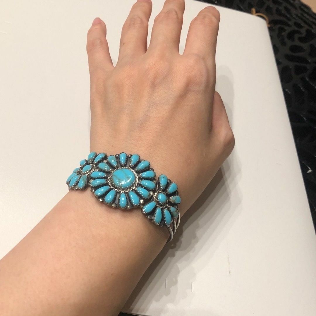 美品】Harpo ハルポ バングル ターコイズ ナバホ インディアン 美品】Harpo ハルポ バングル ターコイズ ナバホ インディアン