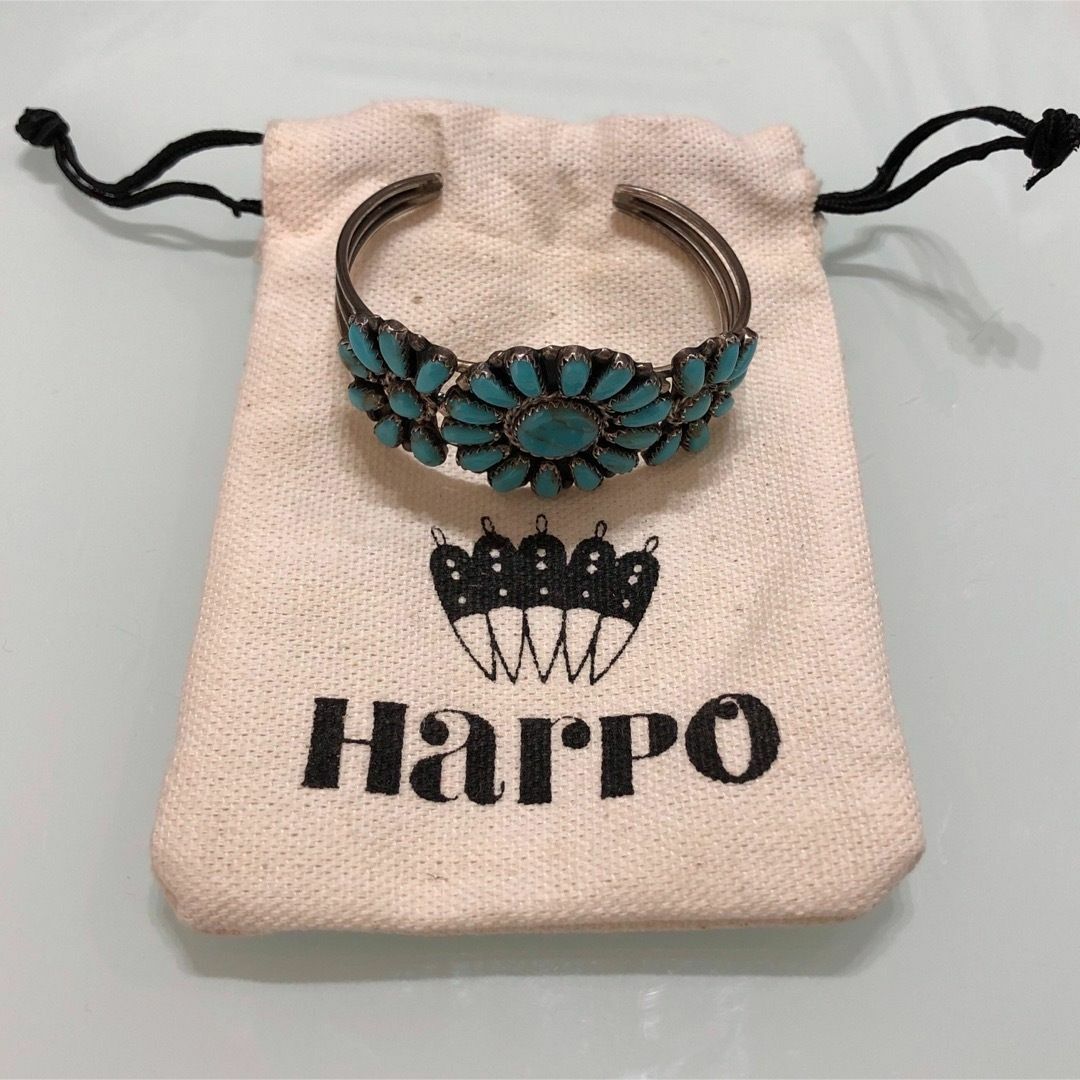 美品】Harpo ハルポ バングル ターコイズ ナバホ インディアン 美品】Harpo ハルポ バングル ターコイズ ナバホ インディアン