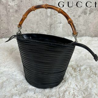 グッチ(Gucci)の【美品✨】GUCCI  オールドグッチ　バンブー　パテントレザー　ハンドバック(ハンドバッグ)