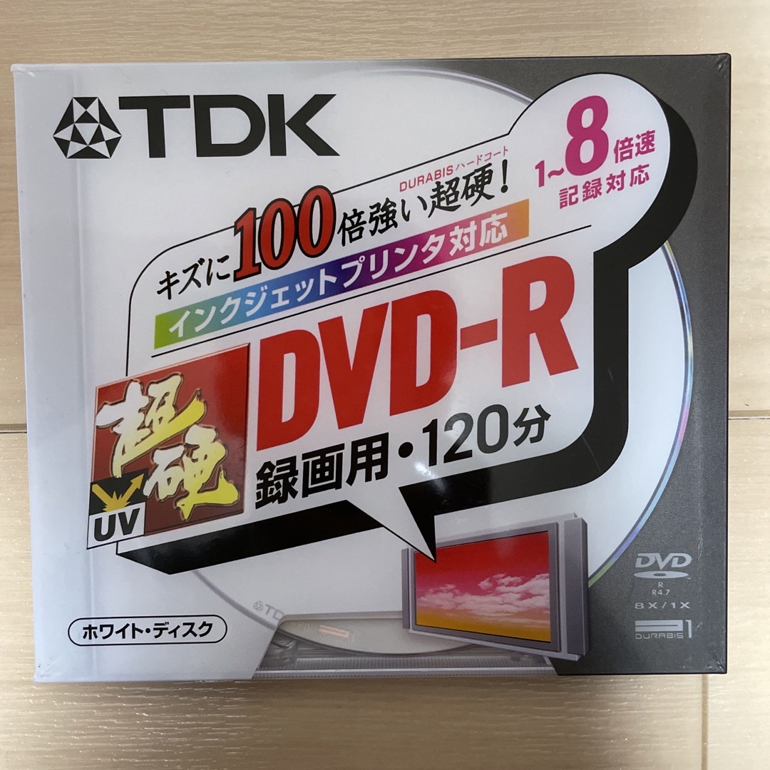 TDK 超硬UVガード 録画用DVD-R 8倍速対応 DVD-R120HCPWK インテリア/住まい/日用品のインテリア/住まい/日用品 その他(その他)の商品写真