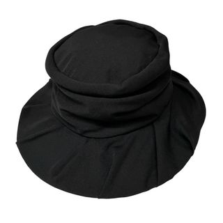 ヨウジヤマモト(Yohji Yamamoto)のY's 21AW WOOL GABARDINE DRAPE HAT ウールギャバジンタックドレープハット Yohji Yamamoto Femme ヨウジヤマモト ワイズ(ハット)