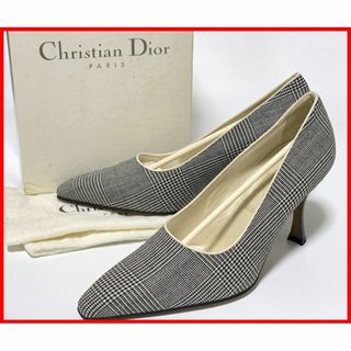 クリスチャンディオール(Christian Dior)のクリスチャンディオール 7.5≒24cm パンプス 白黒 jcu(ハイヒール/パンプス)