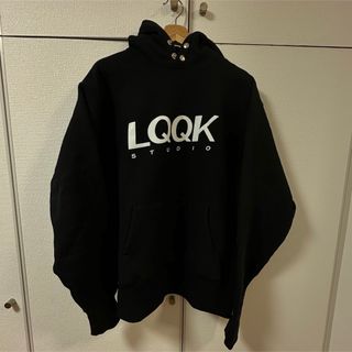 シュプリーム(Supreme)のLQQK STUDIO SIGNATURE SNAP HOODIE 黒L(パーカー)