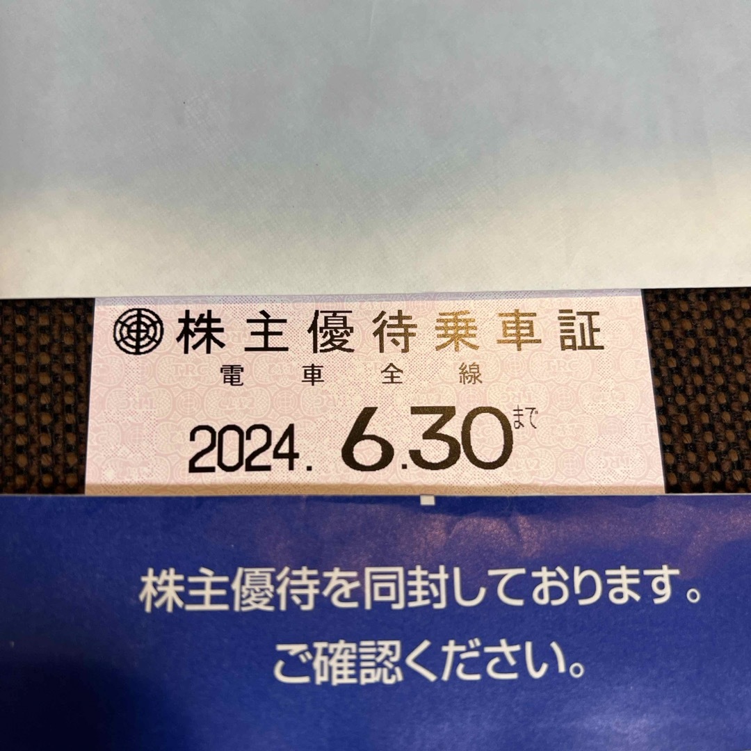 東武鉄道 株主優待乗車証 電車全線 定期のサムネイル