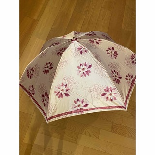 ランバンコレクション(LANVIN COLLECTION)の新品未使用　ランバン折り畳み雨傘　エンジの花柄(傘)
