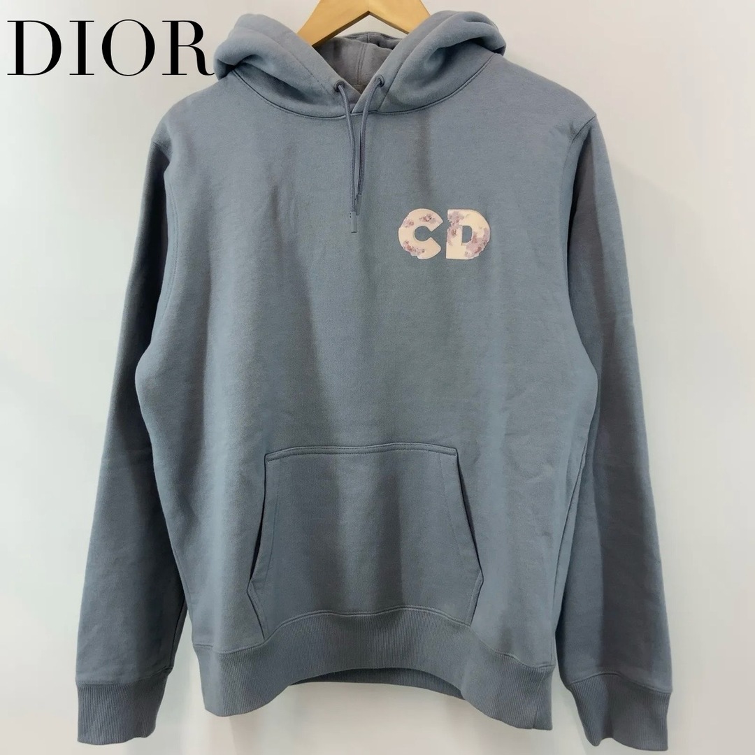 DIOR HOMME(ディオールオム)の【x Daniel Arsham/Grey Eroded Basketball Hoodie/S/アッシュグレー】 メンズのトップス(パーカー)の商品写真