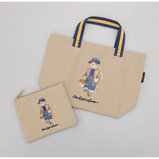 ポロラルフローレン(POLO RALPH LAUREN)の 新商品　ラルフローレン　ポロベア　エコバッグ　ベージュ　ポーチ付(トートバッグ)