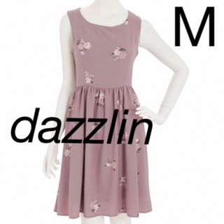 ダズリン(dazzlin)のダズリン　フラワーワンピース　M(ひざ丈ワンピース)