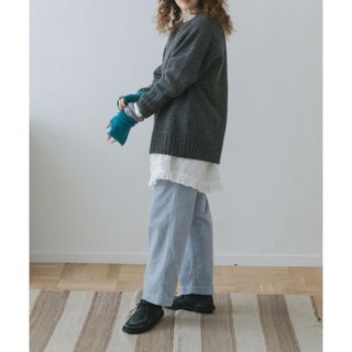 ネストローブ(nest Robe)のネストローブ nest Robe ウールモヘアニット プルオーバー グレー (ニット/セーター)