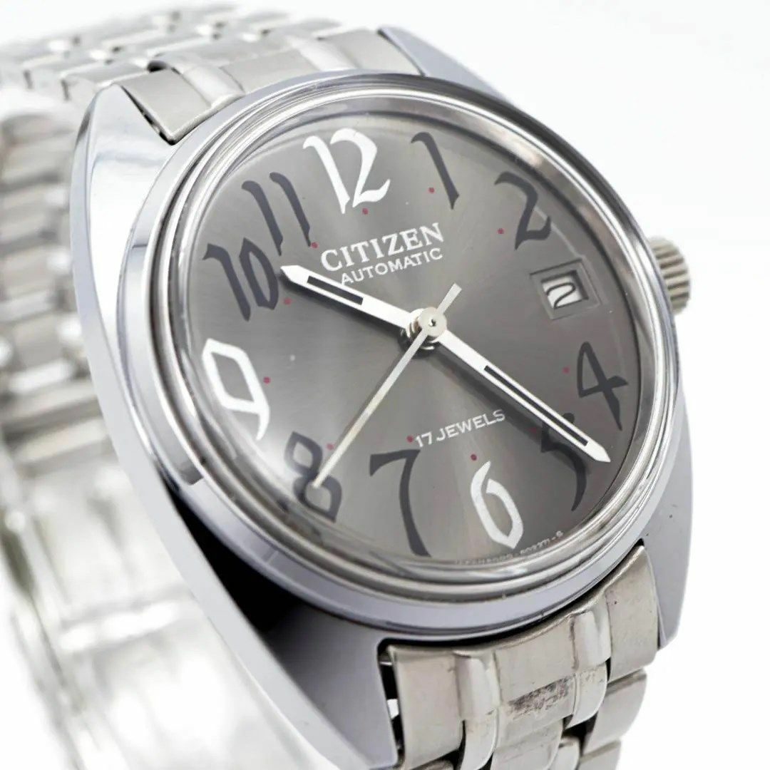 CITIZEN(シチズン)の《美品》CITIZEN 腕時計 自動巻き デイト ヴィンテージ 17石 q レディースのファッション小物(腕時計)の商品写真