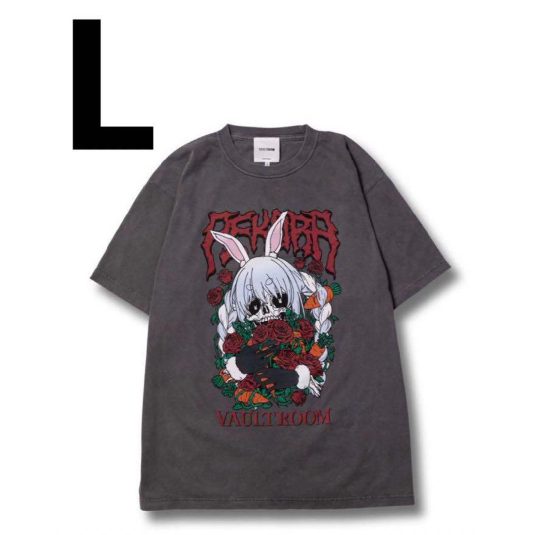 SKULL PEKORA TEE/CHARCOAL vaultroomのサムネイル