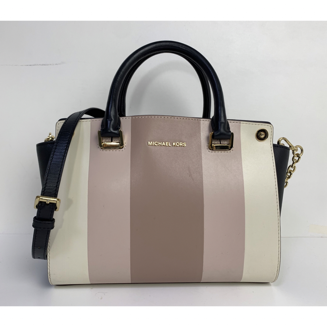 レザーカラー美品★マイケルコース MICHAEL KORS ショルダーバッグ ハンドバッグ