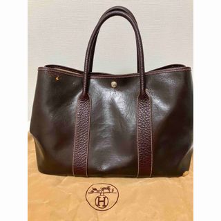 エルメス(Hermes)の希少　エルメス　ガーデンパーティー　アマゾニア　ブラウン　バッグ(トートバッグ)