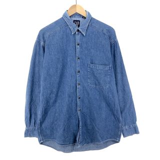 ギャップ(GAP)の古着 90年代 ギャップ GAP オールドギャップ 長袖 デニムシャツ メンズM ヴィンテージ /eaa397797(シャツ)