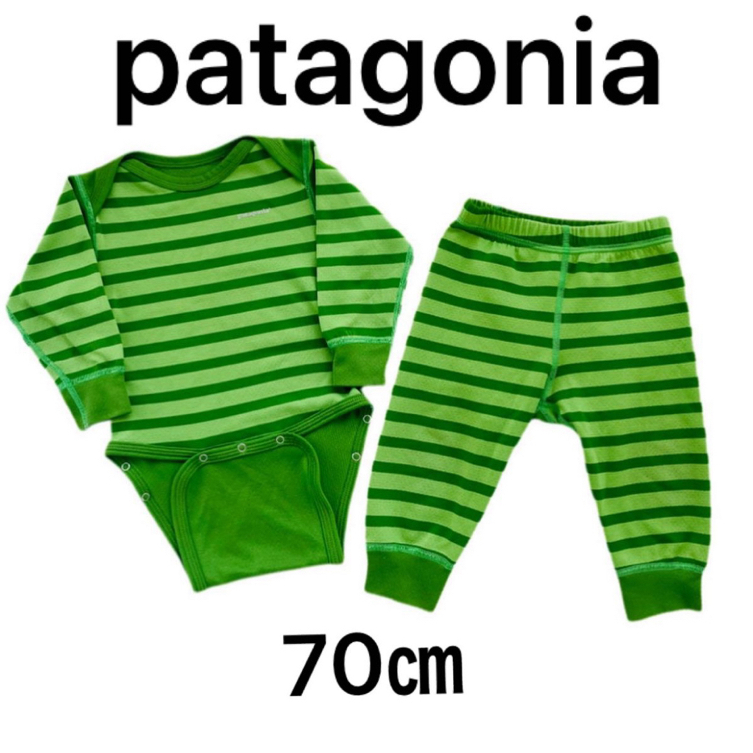 patagonia(パタゴニア)のパタゴニア　ロンパース　セットアップ キッズ/ベビー/マタニティのベビー服(~85cm)(ロンパース)の商品写真