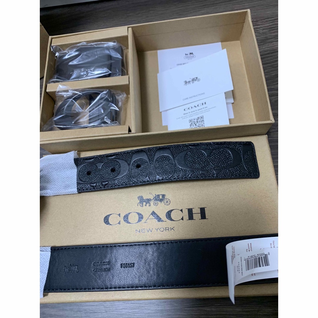 COACH(コーチ)の新品未使用　ショッパー付　コーチ　coach ベルト　リバーシブル　プレゼントに メンズのファッション小物(ベルト)の商品写真