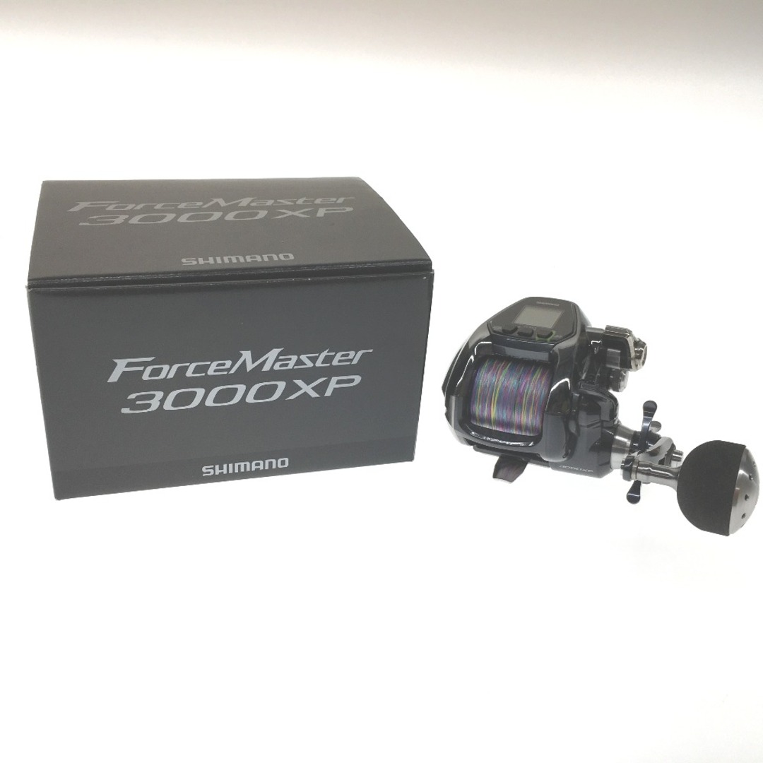 △△SHIMANO シマノ 電動リール ForceMaster 3000XP 箱、ライン付属77km使用時間