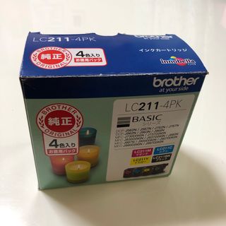 ブラザー(brother)の【ブラザー純正】インクカートリッジ4色パックLC211-4PK(PC周辺機器)