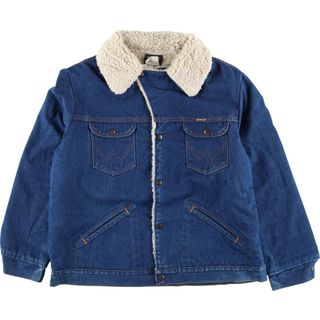 ラングラー(Wrangler)の古着 80年代 ラングラー Wrangler デニムボア ランチコート USA製 メンズXL ヴィンテージ /eaa397356(Gジャン/デニムジャケット)