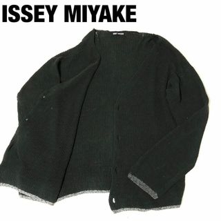 ISSEY MIYAKE - ISSEY MIYAKE イッセイミヤケ カーディガン -(S位) 茶 ISSEY MIYAKE - ISSEY MIYAKE イッセイミヤケ カーディガン -(S位) 茶