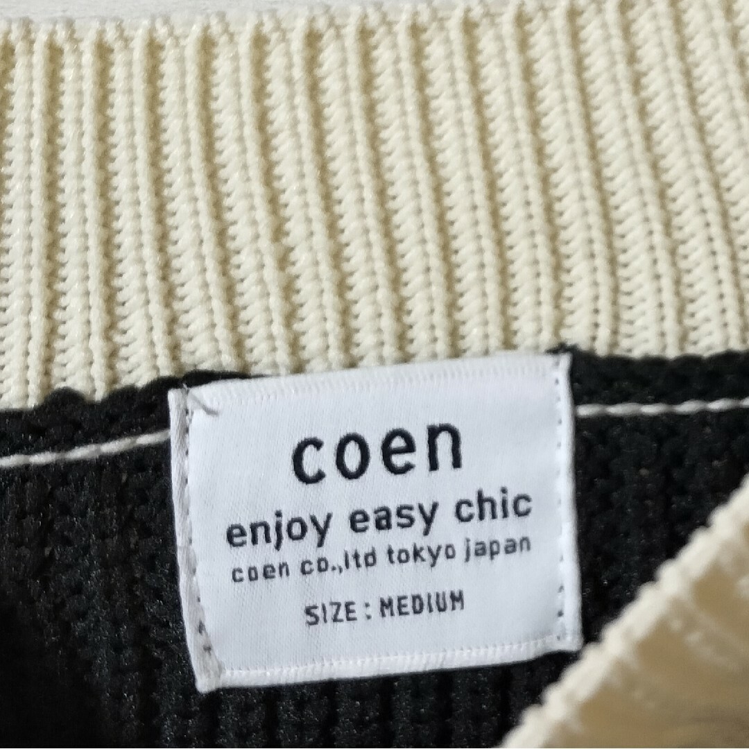 coen(コーエン)のcoen　バイカラー　セーター レディースのトップス(ニット/セーター)の商品写真