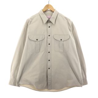 フィルソン(FILSON)の古着 フィルソン FILSON 長袖 コットンシャツ メンズXL /eaa386035(シャツ)