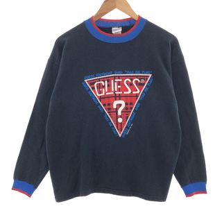 ゲス(GUESS)の古着 80年代 ゲス Guess ロゴスウェット トレーナー USA製 メンズS ヴィンテージ /taa003022(スウェット)