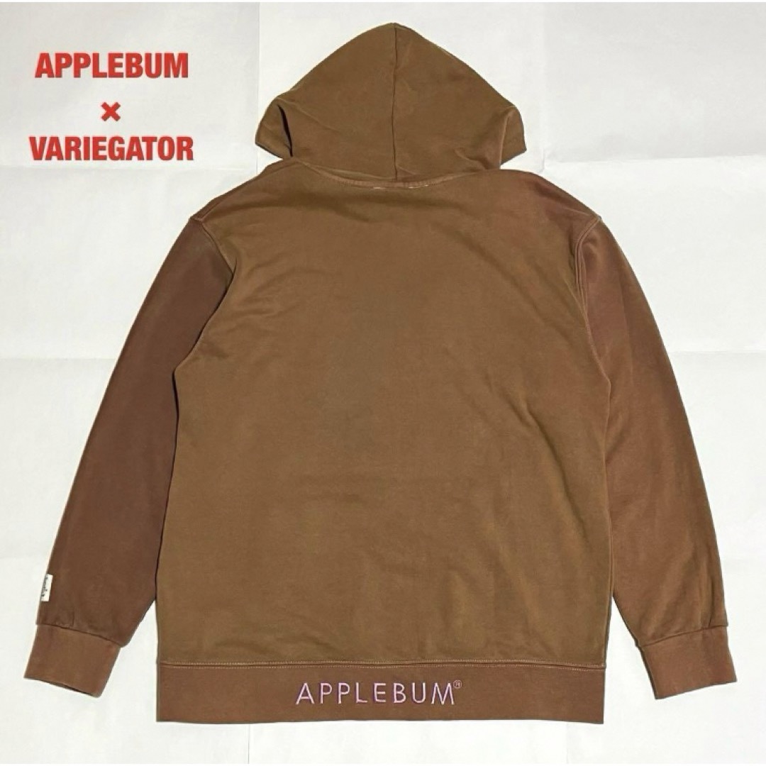 【希少】APPLEBUM×VARIEGATOR　コラボロゴパーカー　染色加工スウェット