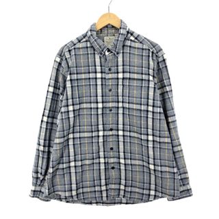 エルエルビーン(L.L.Bean)の古着 エルエルビーン L.L.Bean 長袖 ボタンダウン ライトネルチェックシャツ メンズL /eaa396180(シャツ)