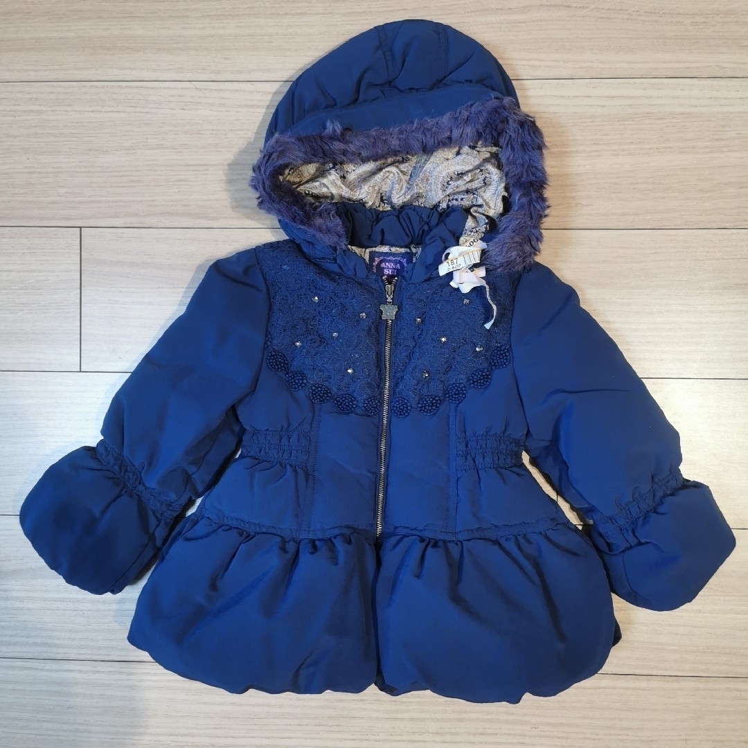 ANNA SUI mini(アナスイミニ)のアナスイミニ ダウンコート キッズ/ベビー/マタニティのキッズ服女の子用(90cm~)(コート)の商品写真