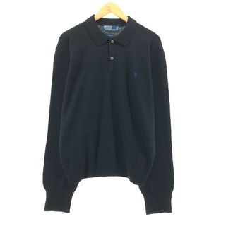 ラルフローレン(Ralph Lauren)の古着 ラルフローレン Ralph Lauren POLO by Ralph Lauren ラムウール ポロニットセーター メンズXL /eaa365322(ニット/セーター)