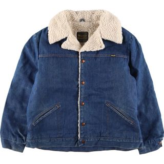 ラングラー(Wrangler)の古着 70~80年代 ラングラー Wrangler WRANGE COAT ランチコート デニムボア ランチコート USA製 メンズXL ヴィンテージ /evb003428(Gジャン/デニムジャケット)