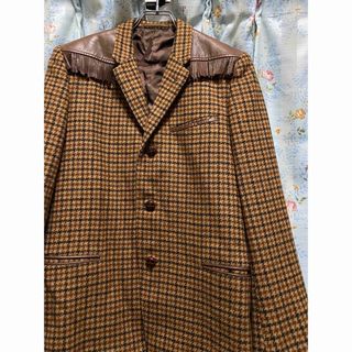 コムデギャルソン(COMME des GARCONS)のCOMME des GARÇONS   80s  千鳥格子ウエスタンジャケット(テーラードジャケット)