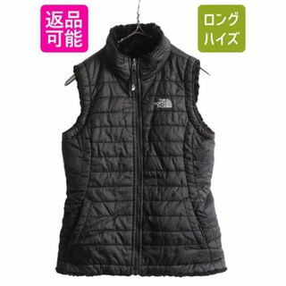 ザノースフェイス(THE NORTH FACE)のUS企画 ノースフェイス 毛長フリース x 中綿ナイロン リバーシブルベスト 黒(ベスト/ジレ)